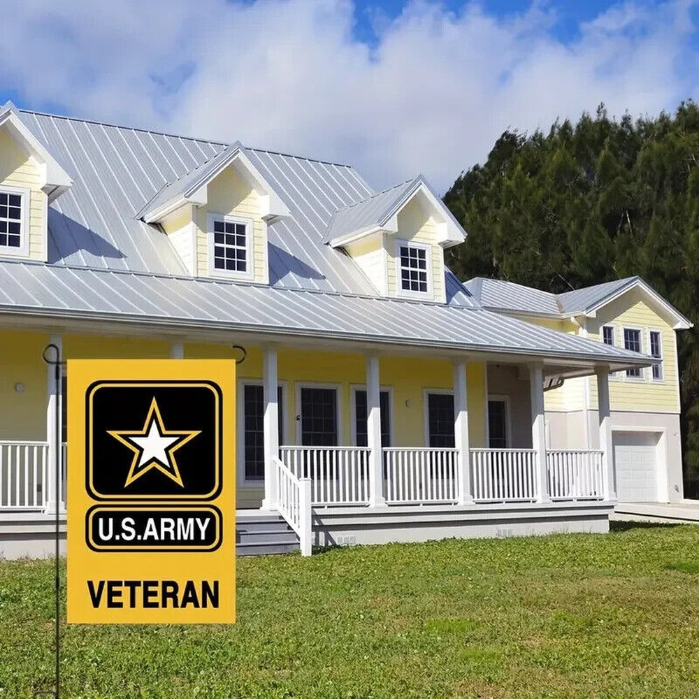 United States U.S. Army Veteran Garden Flag Double Sided 12" x 18" NEW! Home & Garden:Yard, Garden & Outdoor Living:Décor:Flags Style Your Walls